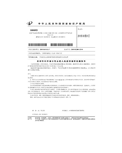 发明专利申请公布及进入实质审查阶段通知书